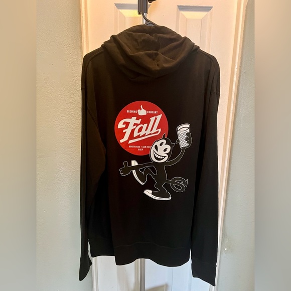 Fall Brewing Felix the cat zip up hoody XL - Picture 2 of 2
